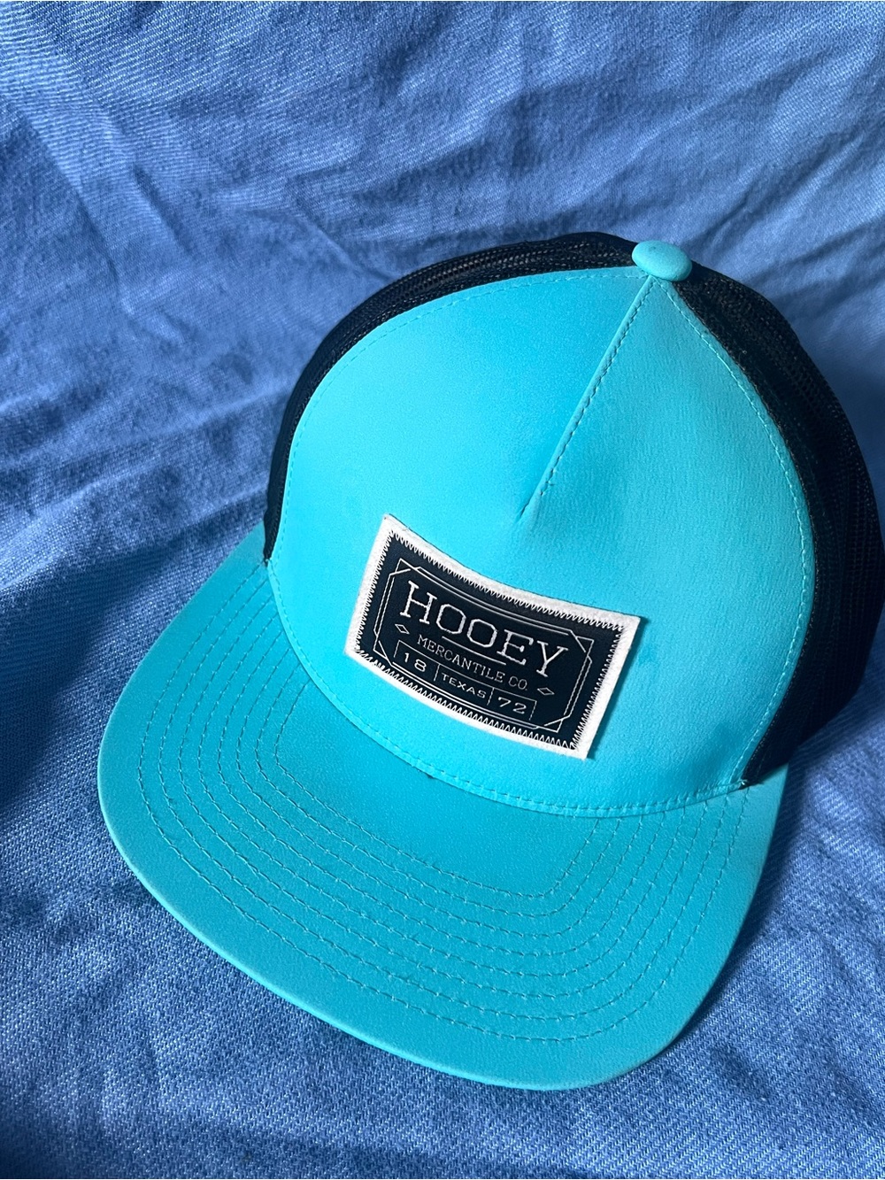 Hooey Bright Turquoise Patch Trucker Cap